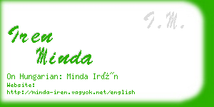 iren minda business card